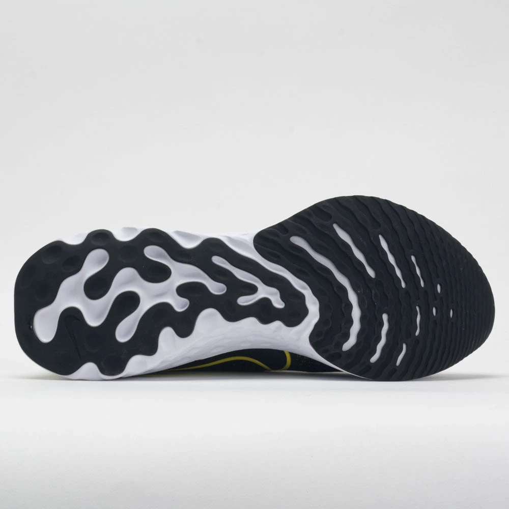 Nike React Infinity Run Flyknit Men's Black/Sonic Yellow 6 Nike React Infinity Run Flyknit Men's Black/Sonic Yellow - Image 4