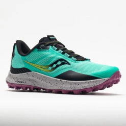 Saucony Peregrine 12 Women's Cool Mint/Acid -Footwear Sale 048046 5