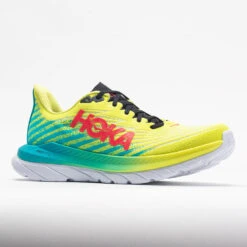 HOKA Mach 5 Women's Evening Primrose/Scuba Blue -Footwear Sale 048629 5