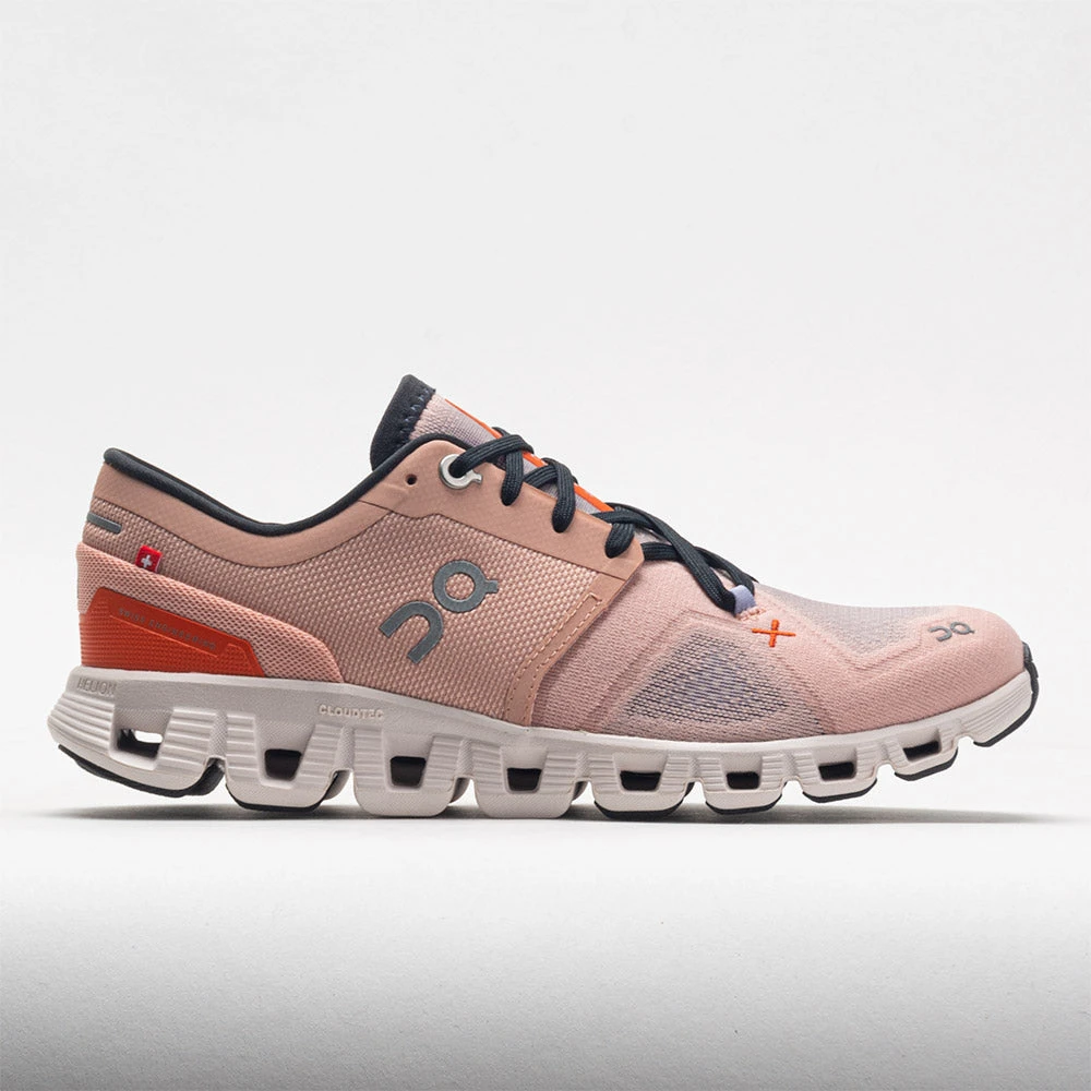On Running On Cloud X 3 Women's Rose/Sand 3 On Running On Cloud X 3 Women's Rose/Sand