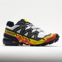 Salomon Speedcross 6 Men's White/Black/Empire Yellow -Footwear Sale 048962 5