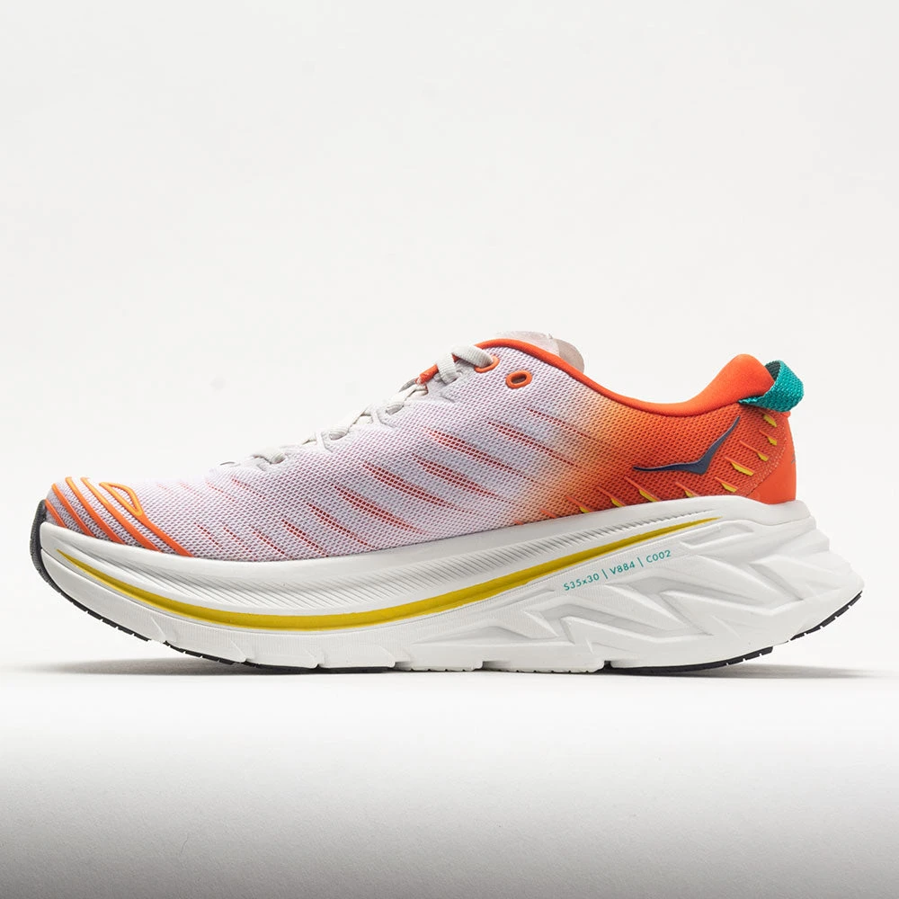 HOKA Bondi X Men's Blanc De Blanc/Flame 4 HOKA Bondi X Men's Blanc De Blanc/Flame - Image 2