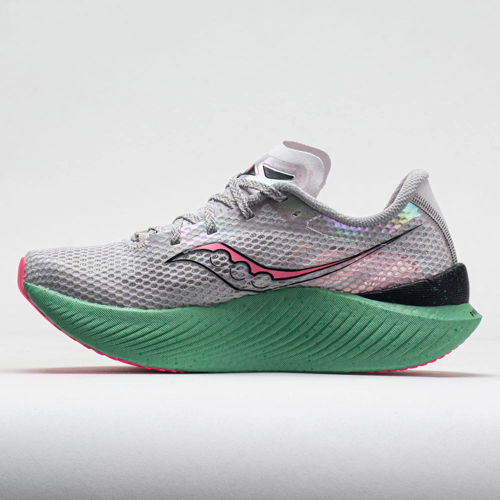 Saucony Endorphin Pro 3 Women's Fog/VIZI Pink 4 Saucony Endorphin Pro 3 Women's Fog/VIZI Pink - Image 2