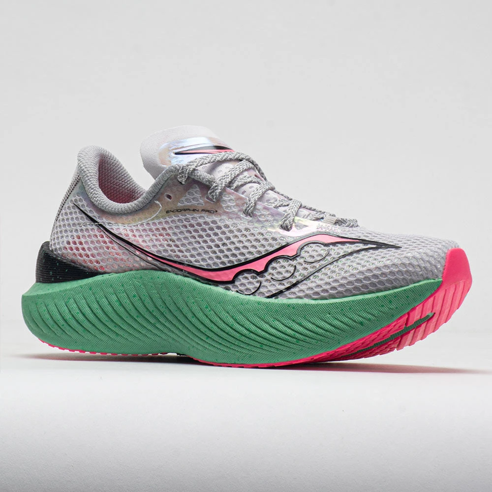 Saucony Endorphin Pro 3 Women's Fog/VIZI Pink 7 Saucony Endorphin Pro 3 Women's Fog/VIZI Pink - Image 5