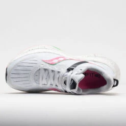 Saucony Tempus Women's White/VIZI Pink -Footwear Sale 049342 2