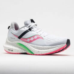 Saucony Tempus Women's White/VIZI Pink -Footwear Sale 049342 5