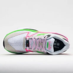 Diadora Atomo V7000 Women's White/Green Fluo/Pink Fluo -Footwear Sale 049498 2
