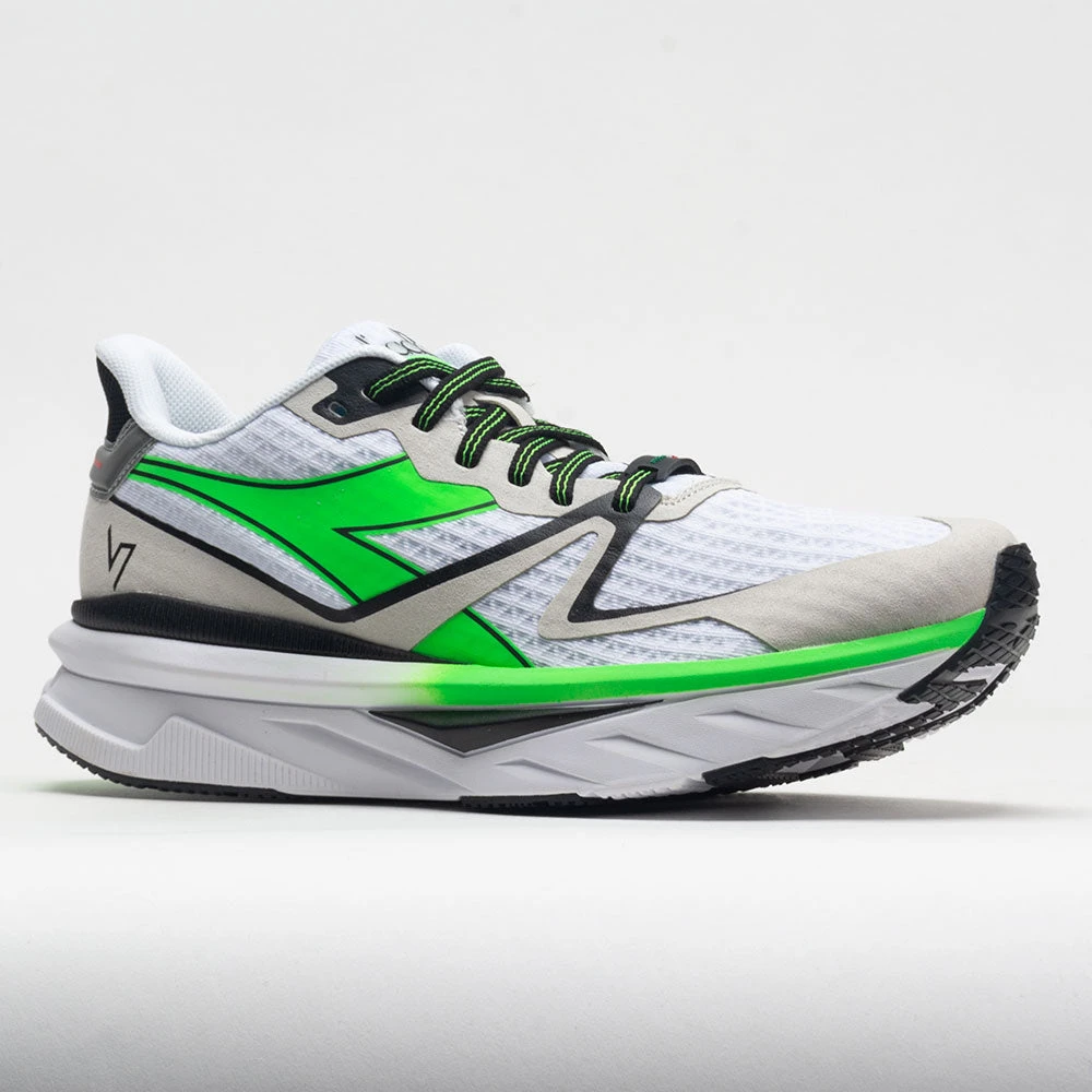 Diadora Atomo V7000 Men's White/Green Fluo/Black 7 Diadora Atomo V7000 Men's White/Green Fluo/Black - Image 5