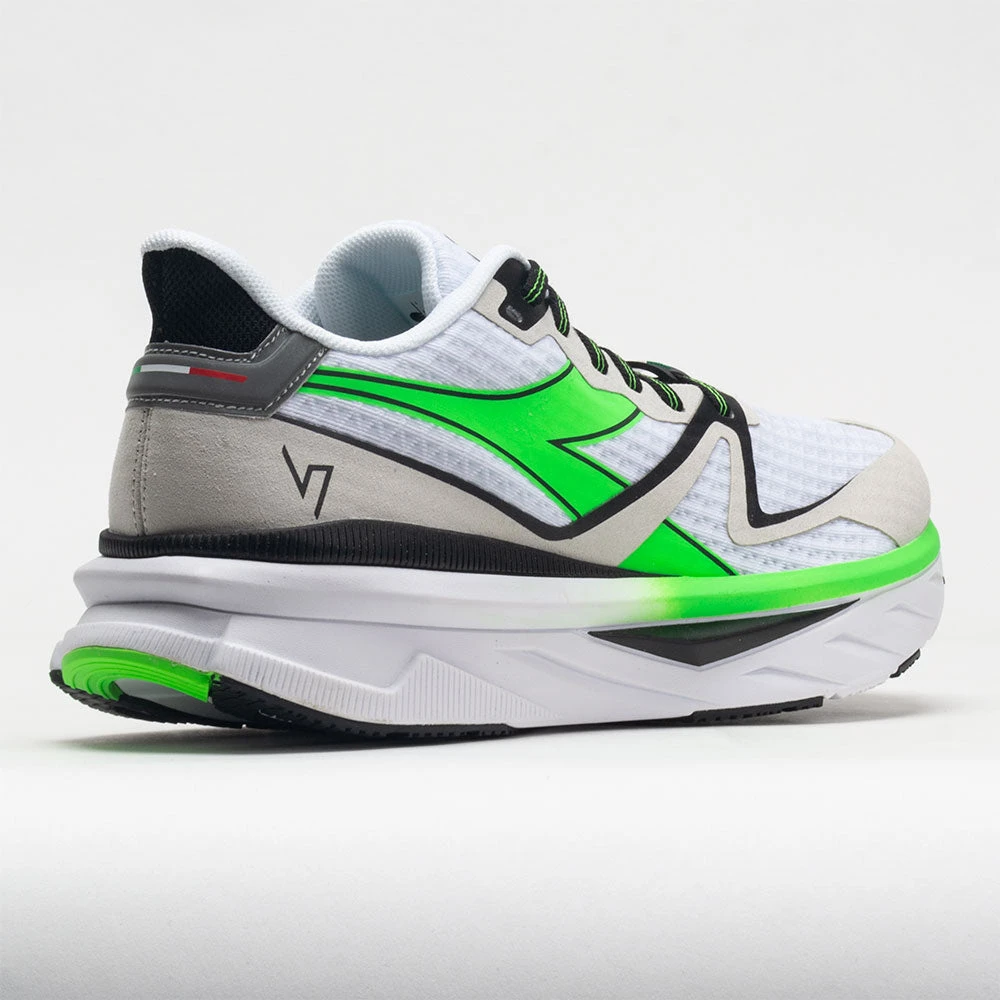 Diadora Atomo V7000 Men's White/Green Fluo/Black 8 Diadora Atomo V7000 Men's White/Green Fluo/Black - Image 6