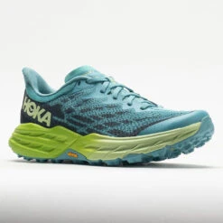 HOKA Speedgoat 5 Women's Coastal Shade/Green Glow -Footwear Sale 049967 5