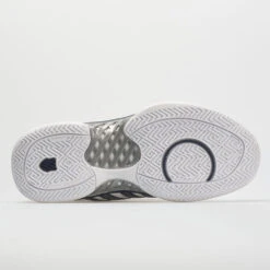 K-Swiss Hypercourt Express Leather Men's White/Navy/Silver -Footwear Sale 113347 4