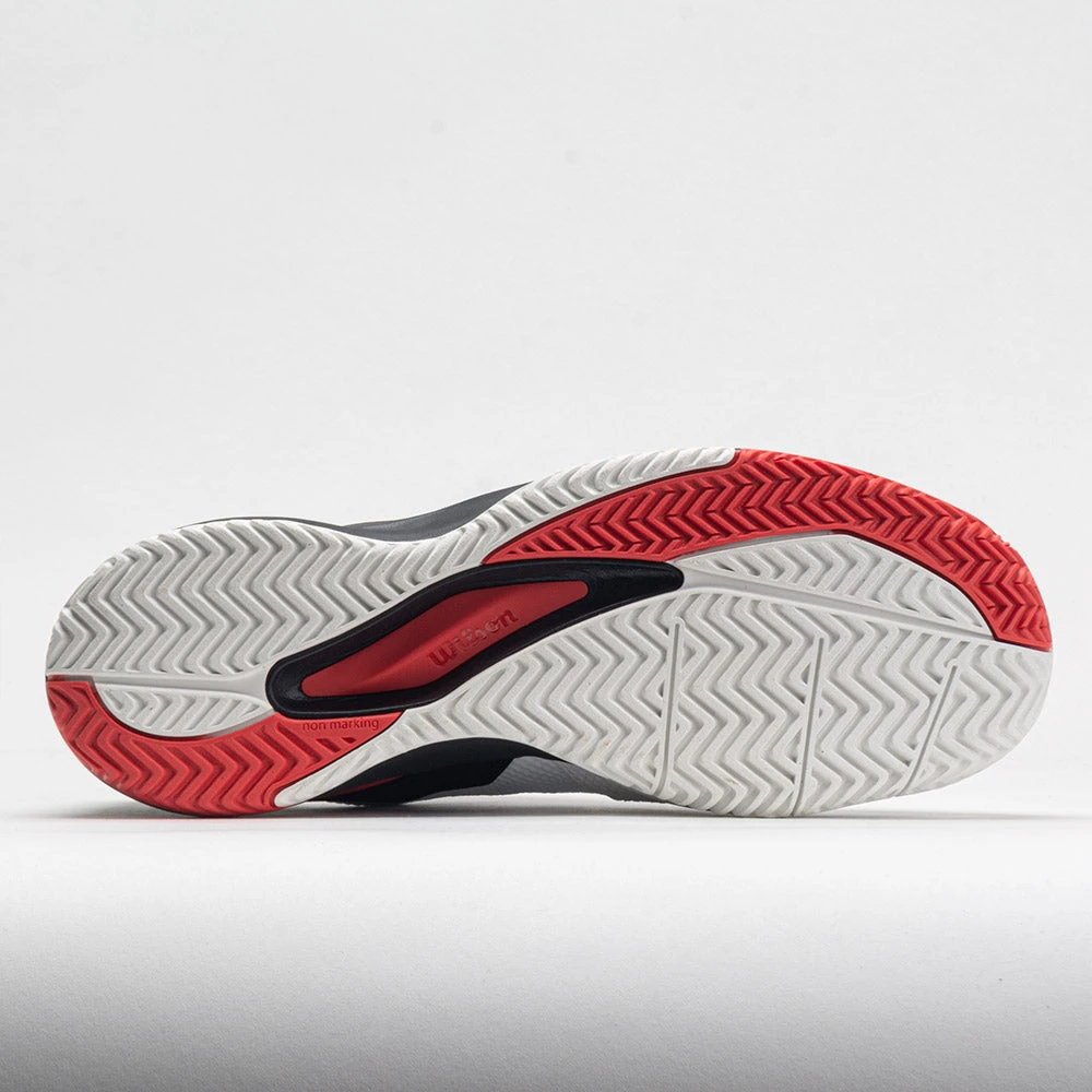 Wilson Rush Pro Ace Men's White/Black/Poppy Red 6 Wilson Rush Pro Ace Men's White/Black/Poppy Red - Image 4