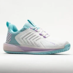 K-Swiss Ultrashot 3 Women's Brilliant White/Angel Blue/Sheer Lilac -Footwear Sale 116899 5