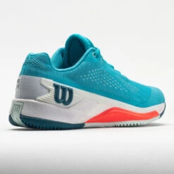 Wilson Rush Pro 4.0 Women's Scuba Blue/White/Fiery Coral -Footwear Sale 116940 6