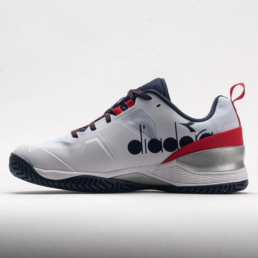 Diadora Blushield Torneo 2 AG Men's White/Blue Corsair/Fiery Red 4 Diadora Blushield Torneo 2 AG Men's White/Blue Corsair/Fiery Red - Image 2