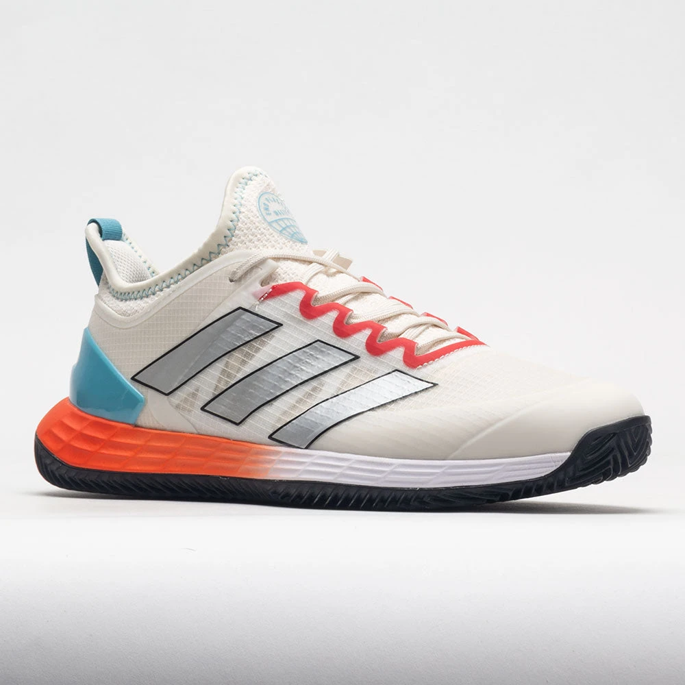 Adidas Adizero Ubersonic 4 Clay Men's Chalk White/Metallic/Blue 7 Adidas Adizero Ubersonic 4 Clay Men's Chalk White/Metallic/Blue - Image 5