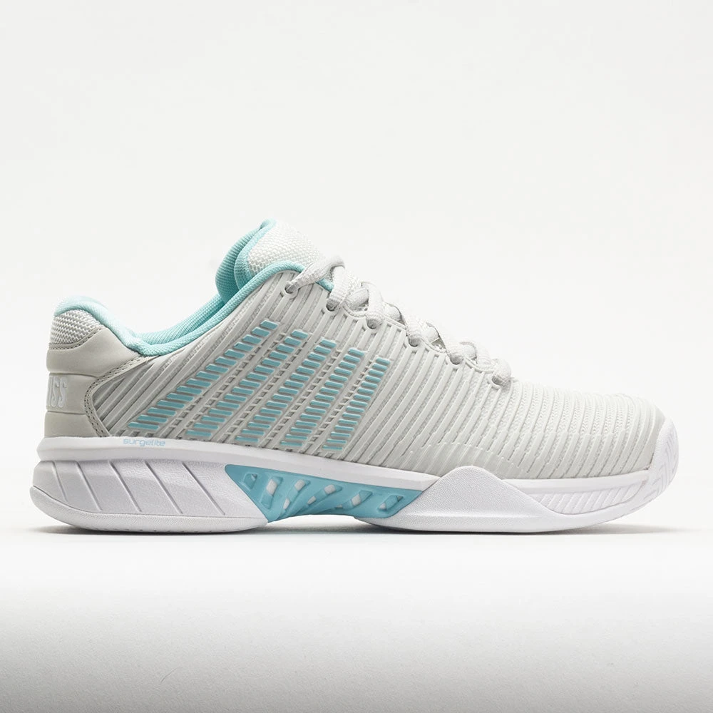 K-Swiss Hypercourt Express 2 Women's Vaporous Gray/White/Blue Glow 3 K-Swiss Hypercourt Express 2 Women's Vaporous Gray/White/Blue Glow