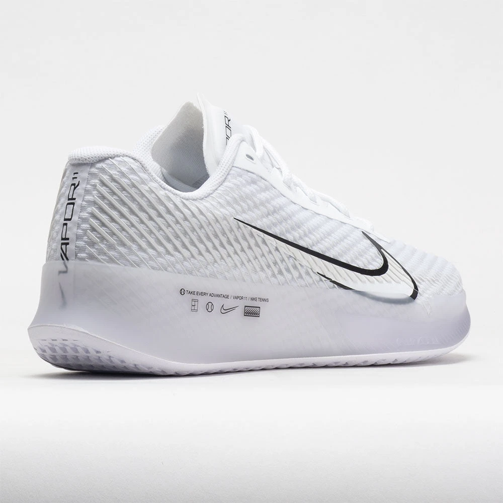 Nike Zoom Vapor 11 Men's White/Black/Summit White 8 Nike Zoom Vapor 11 Men's White/Black/Summit White - Image 6