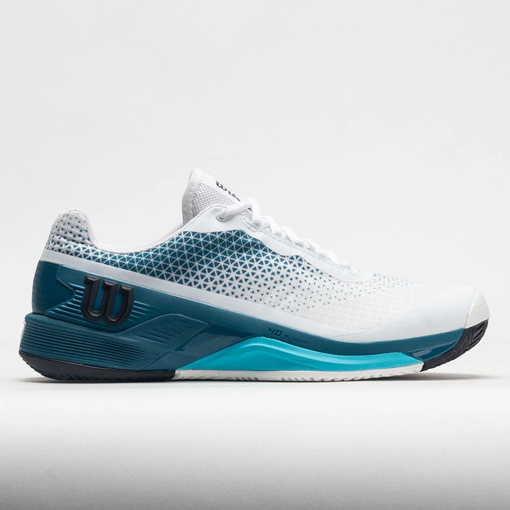 Wilson Rush Pro 4.0 Clay Men's White/Blue Coral/Blue Atoll 2 Wilson Rush Pro 4.0 Clay Men's White/Blue Coral/Blue Atoll
