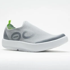 OOFOS OOmg EeZee Men's White/Gray -Footwear Sale 631176 5