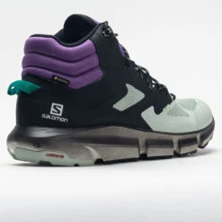 Salomon Predict Hike Mid GTX Men's Black/Aqua Gray/Roayl Lilac -Footwear Sale 631209 6