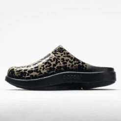OOFOS OOcloog Limited Women's Black Leopard -Footwear Sale 631219 1