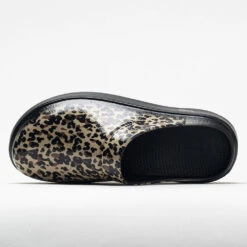 OOFOS OOcloog Limited Women's Black Leopard -Footwear Sale 631219 2